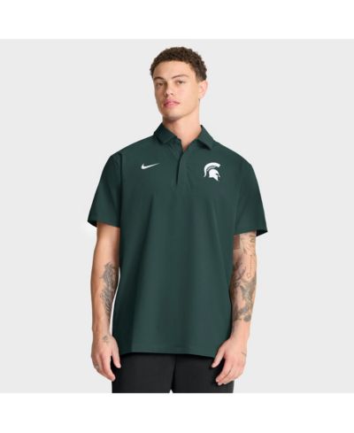 Мужская рубашка-поло Nike Michigan State Spartans 2025 Coaches Sideline зеленая