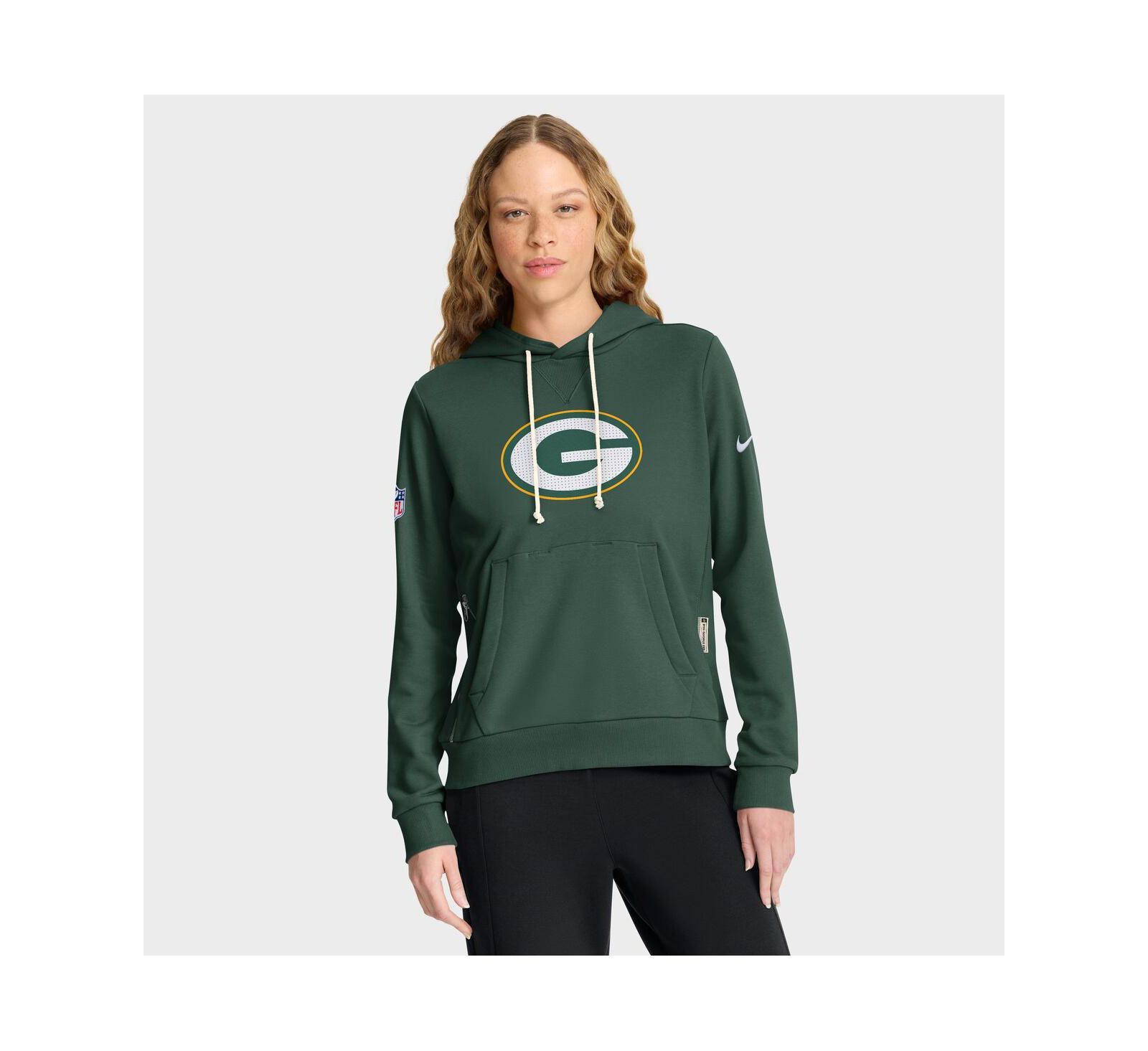 Nike Women's Green Bay Packers Sideline Standard Issue Initial Home Dri-FIT Hoodie