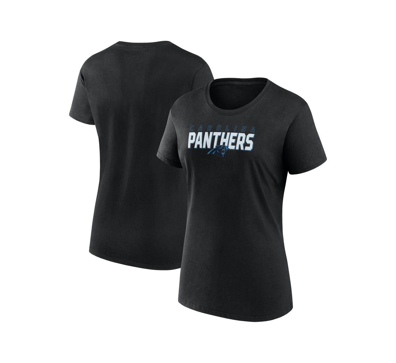 Женская футболка Logo Athletic Black Carolina Panthers Lean T-Shirt