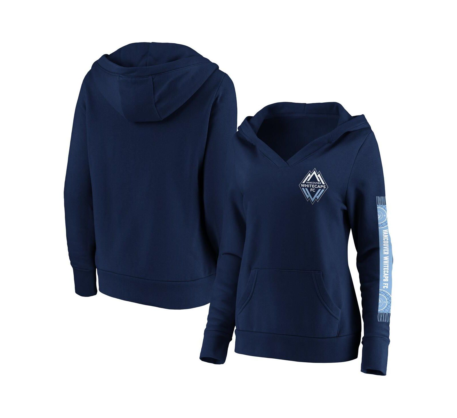 Fanatics Женский флисовый шарф-худи Vancouver Whitecaps FC Navy