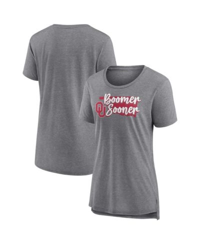Женская футболка Fanatics Mto Label Oklahoma Sooners, серая