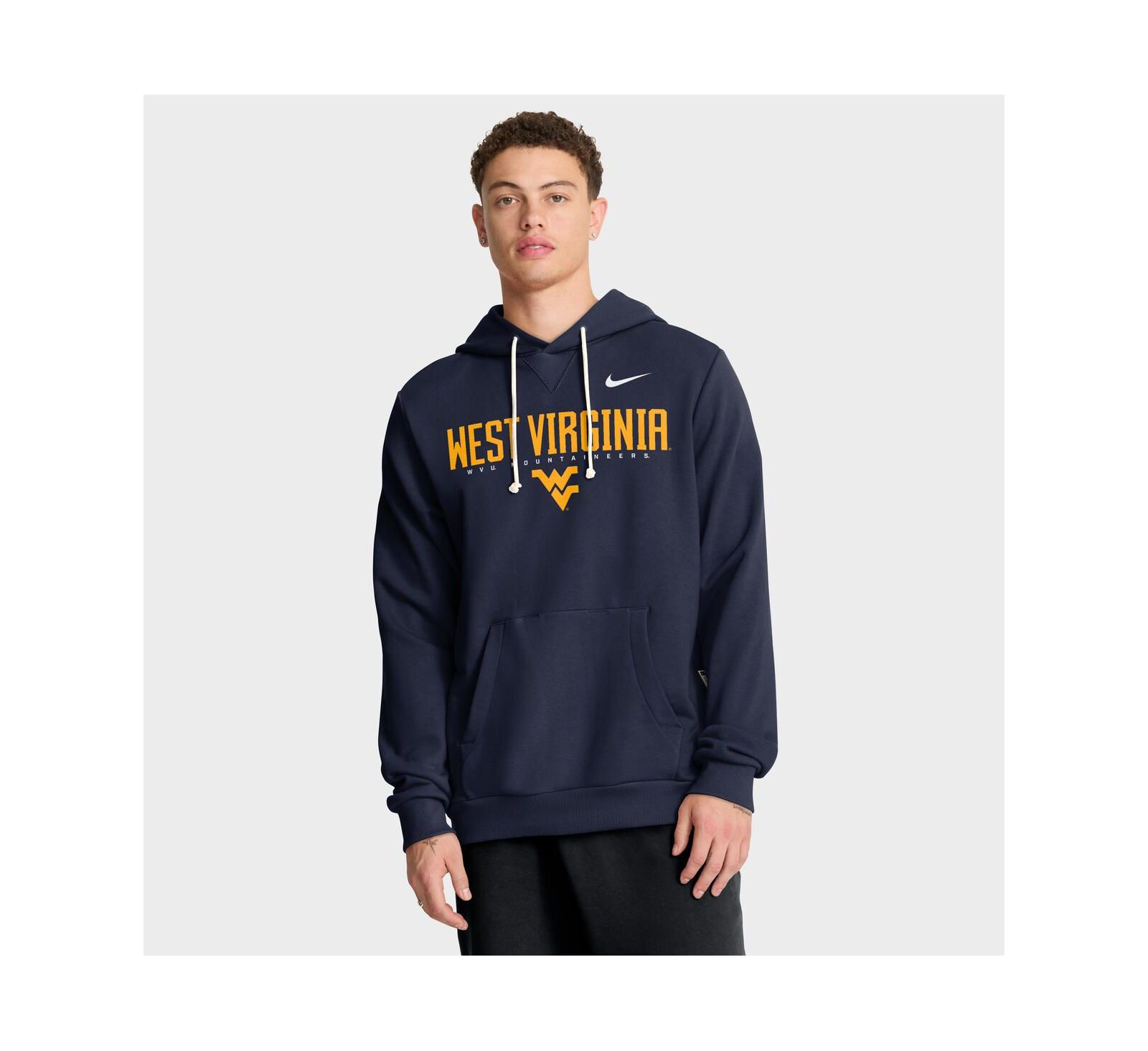 Nike Men's Navy West Virginia Mountaineers 2025 Sideline Standard Issue Dri-FIT Hoodie