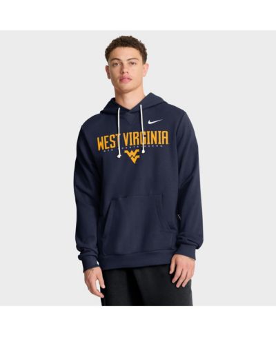 Мужская толстовка Nike West Virginia Mountaineers 2025 Sideline Standard Issue Dri-FIT, темно-синяя