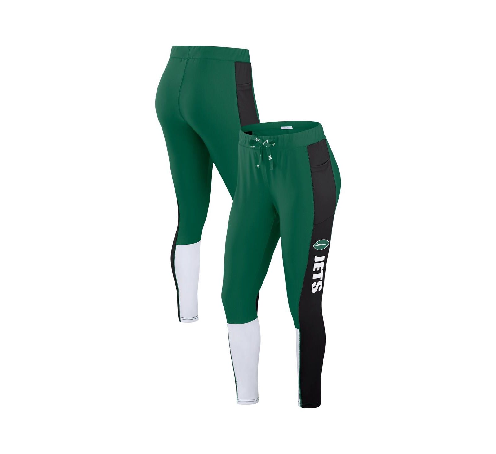 WEAR by Erin Andrews Women's Green/Black New York Jets Color Block Leggings