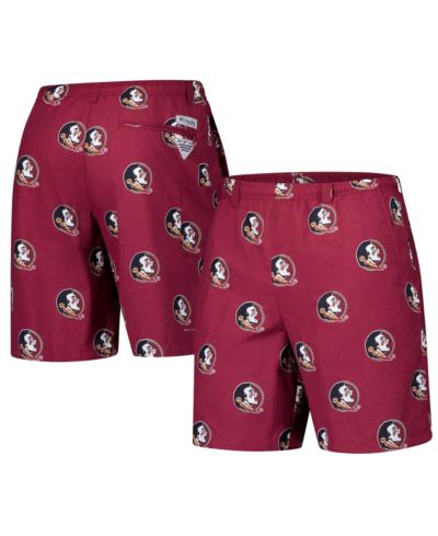 Мужские шорты Columbia PFG Backcast III Omni-Shade, цвет Garnet Florida State Seminoles