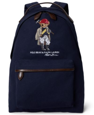 Мужской холщовый рюкзак Polo Ralph Lauren Polo Bear