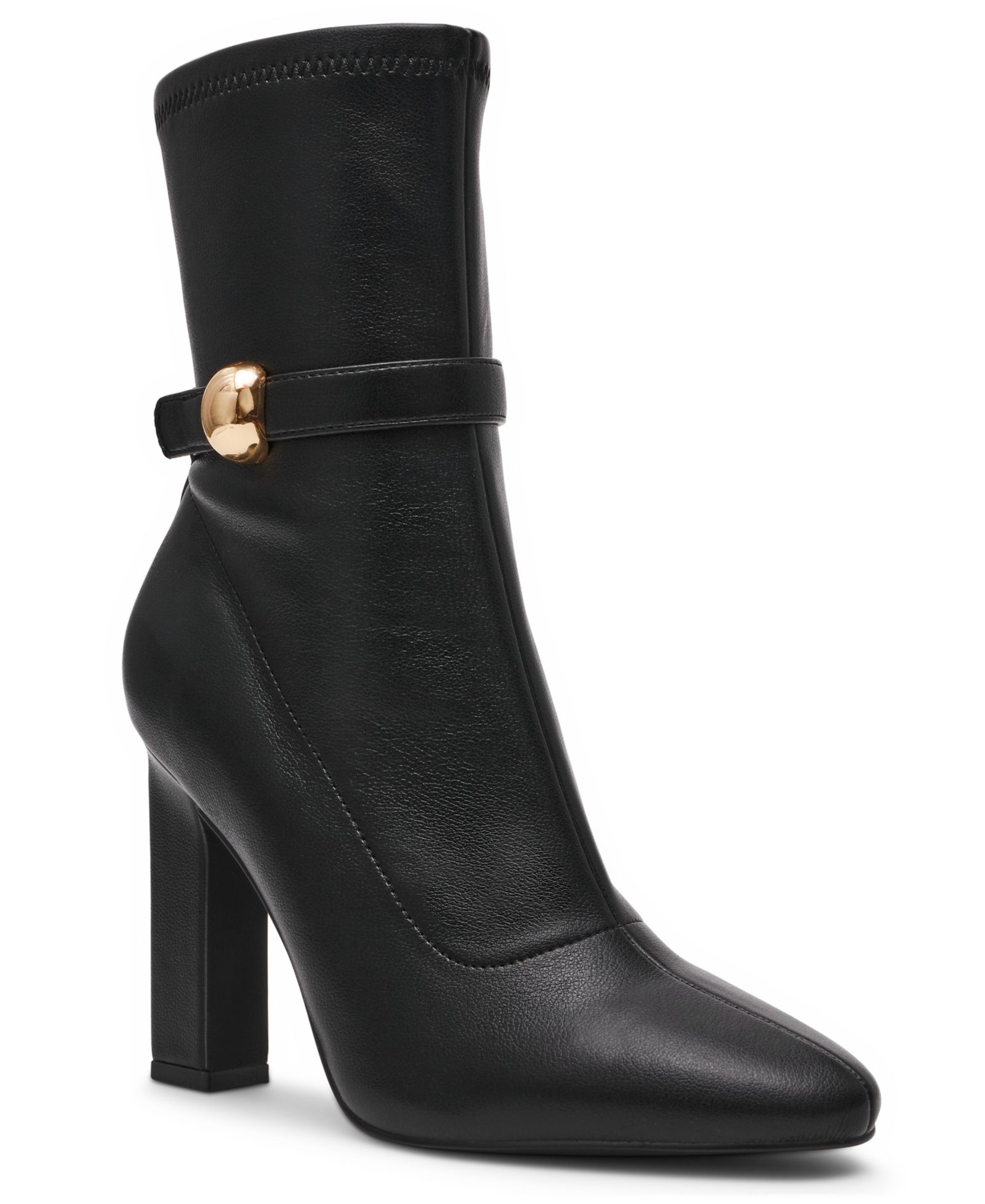 Steve Madden Women's Aroma-B Studded High-Heel Dress Booties