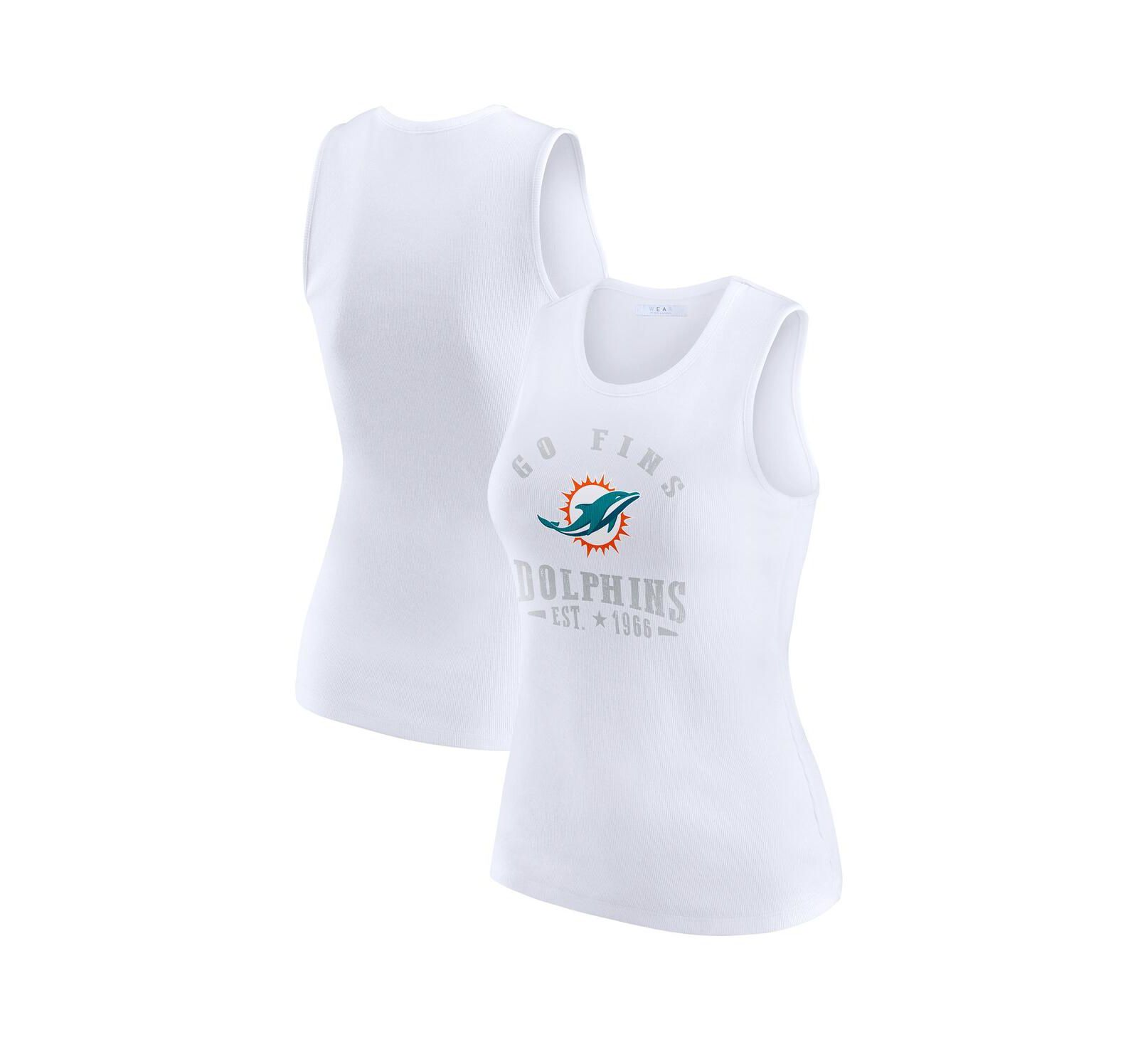 Женский топ WEAR by Erin Andrews White Miami Dolphins