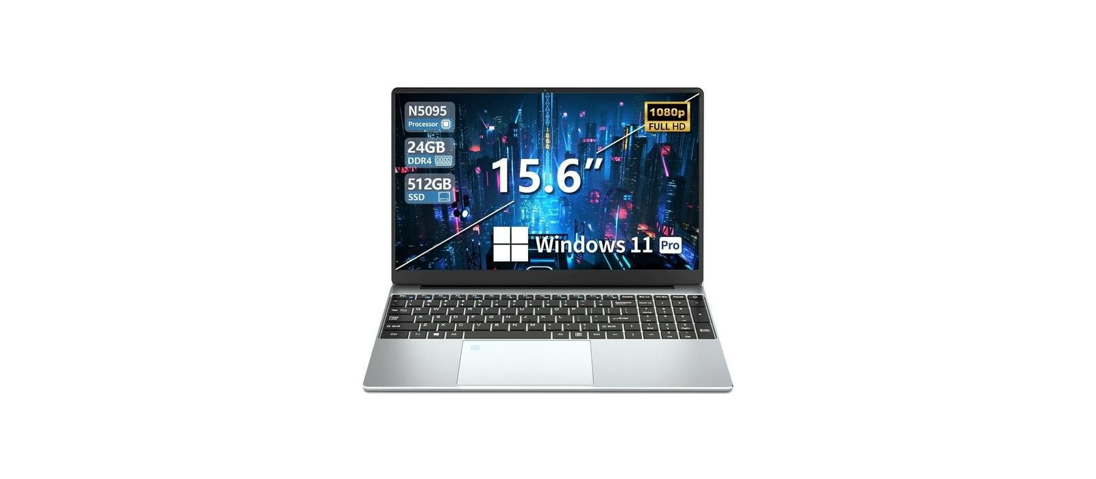 Memzuoix Windows 11 Pro Intel Celeron 15.6" Laptop
