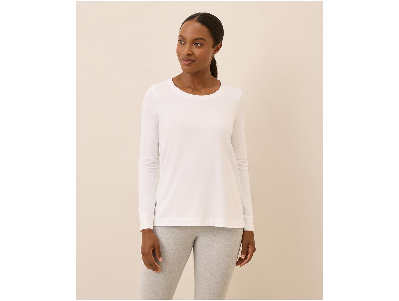 Pact Women's Luxe Stretch Jersey Swing Long Sleeve Tee