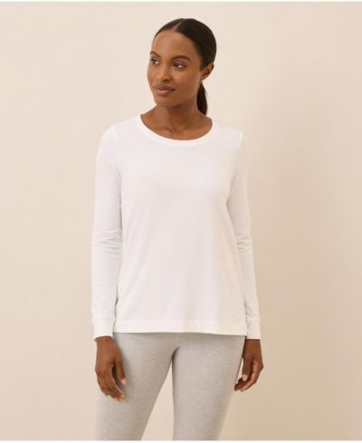 Pact Women's Luxe Stretch Jersey Swing Long Sleeve Tee