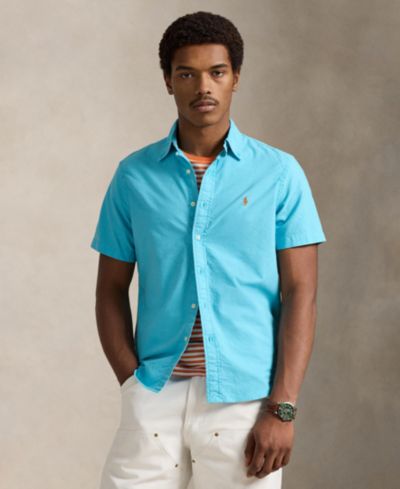 Polo Ralph Lauren Мужская рубашка Oxford с окрашиванием ткани