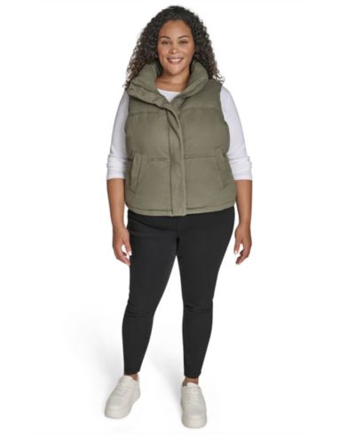 Levi's Жилет пуховый короткий без рукавов Plus Size