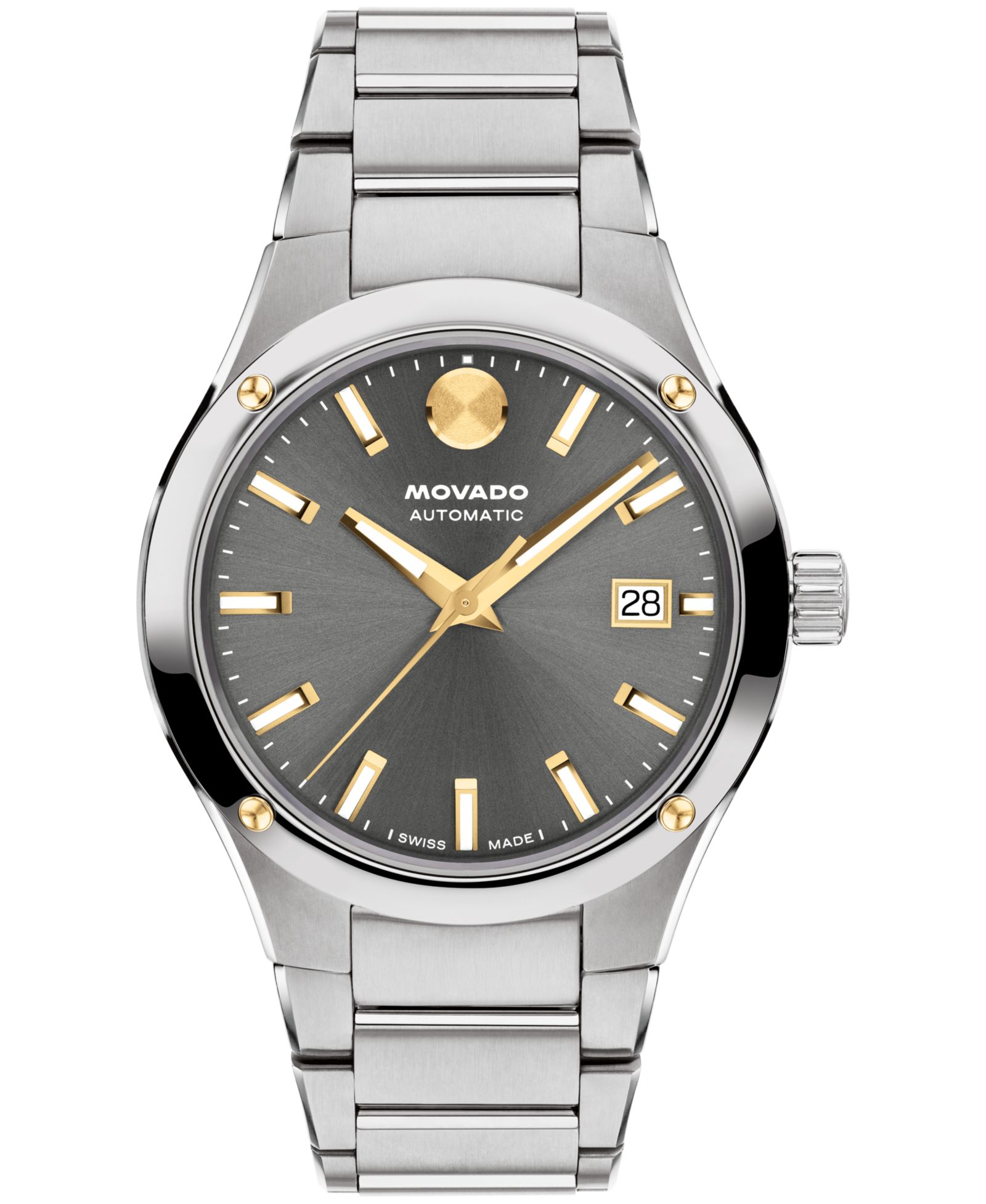 Movado Men's Museum Imperiale Swiss Automatic Stainless Steel Watch, 40mm