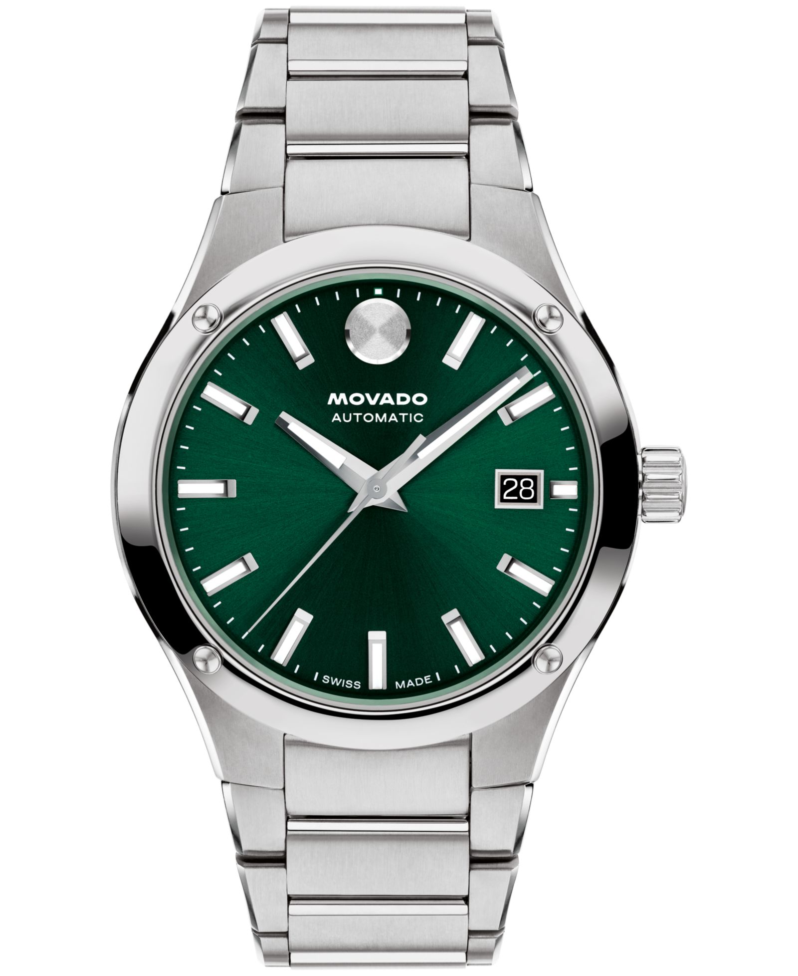 Мужские часы Movado Museum Imperiale Swiss Automatic из нержавеющей стали 40mm