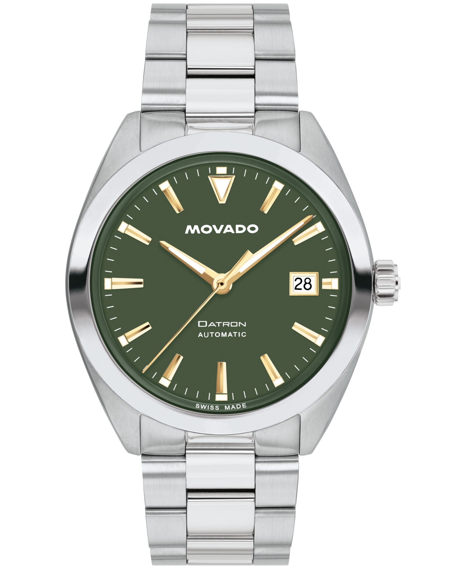 Movado Men's Datron Swiss Automatic Stainless Steel Watch, 40mm