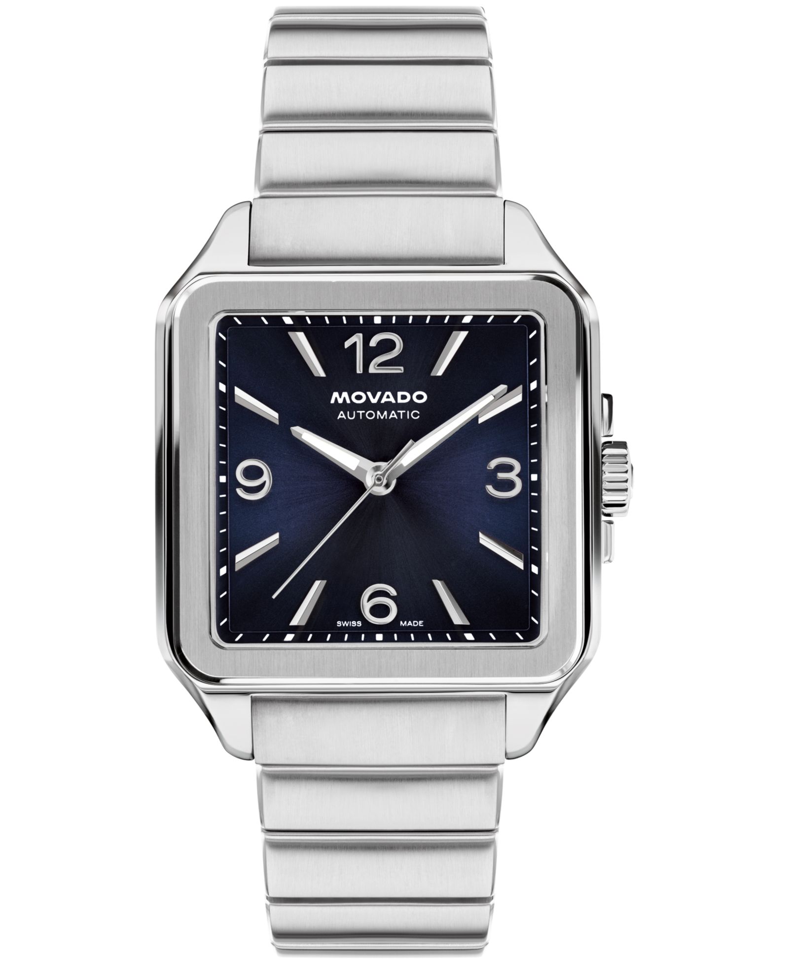 Movado Men's 1917 Swiss Automatic Stainless Steel Watch, 35x45.2mm