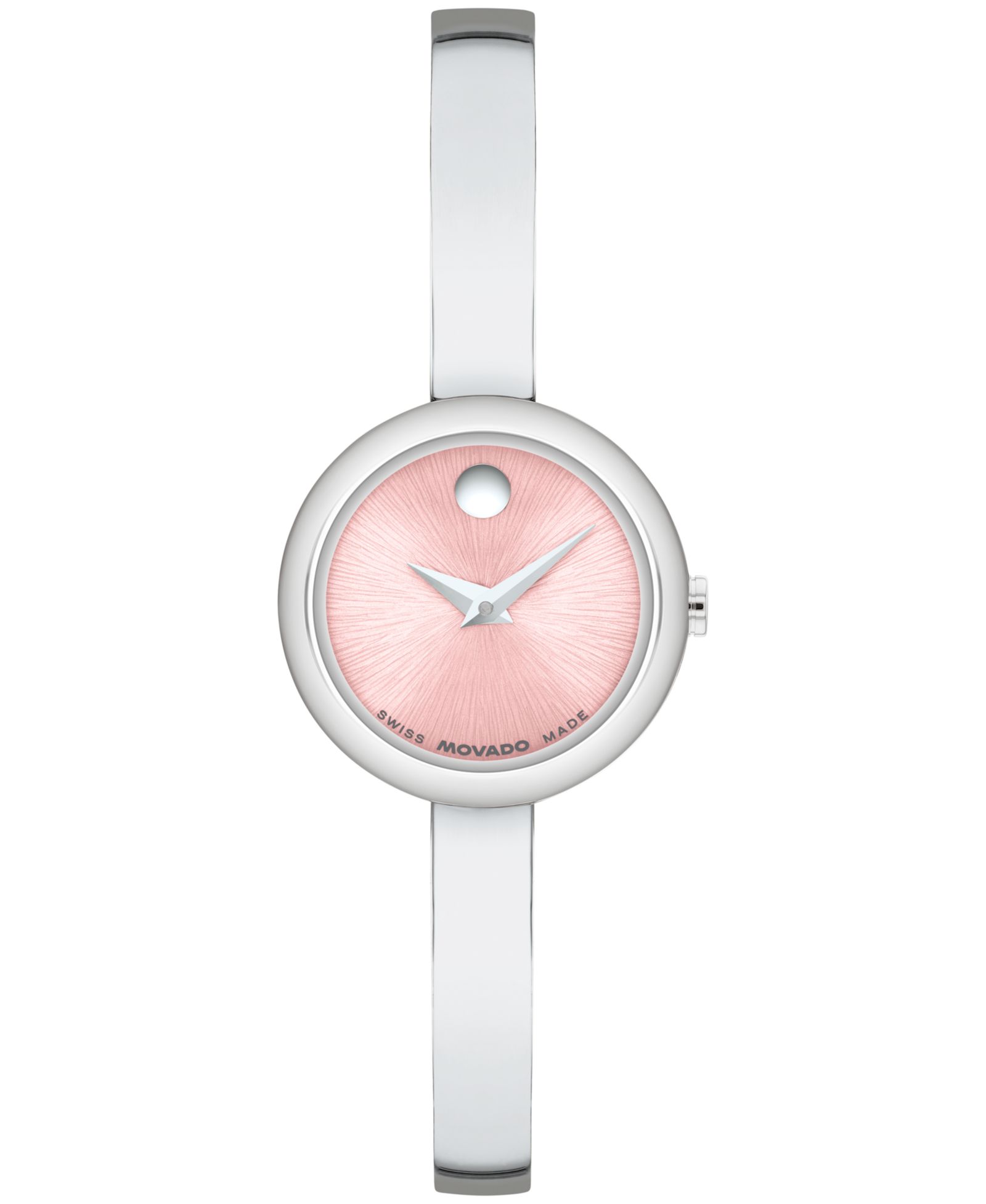 Женские часы Movado Museum Bangle Round Swiss Quartz Stainless Steel, 21.50mm