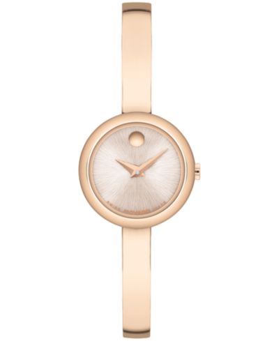 Movado Women's Museum Браслет с круглыми швейцарскими часами Quartz, 21.50mm