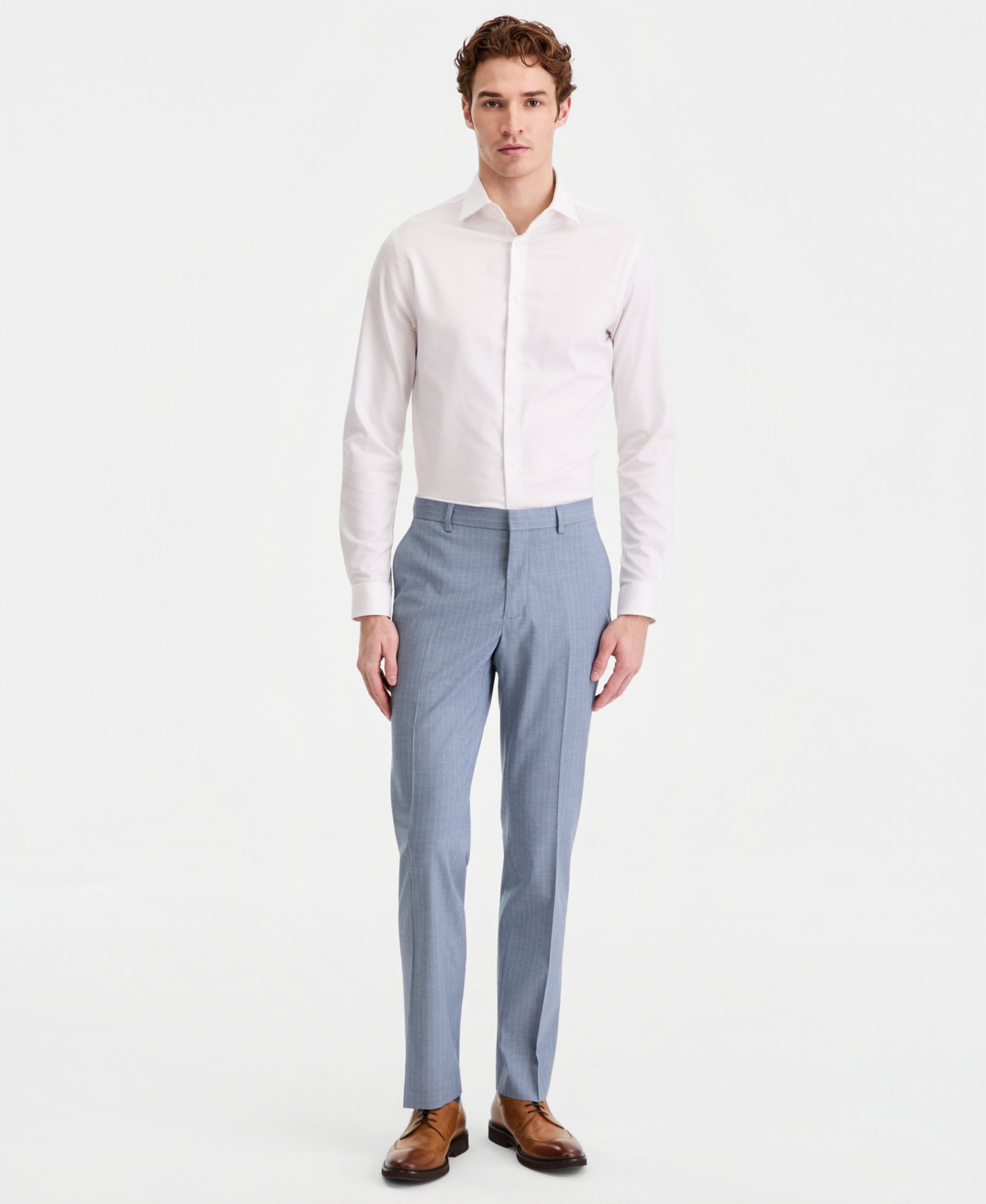 Брюки Kenneth Cole Reaction Men's Pinstripe Slim-Fit Techni-Cole Suit Separate