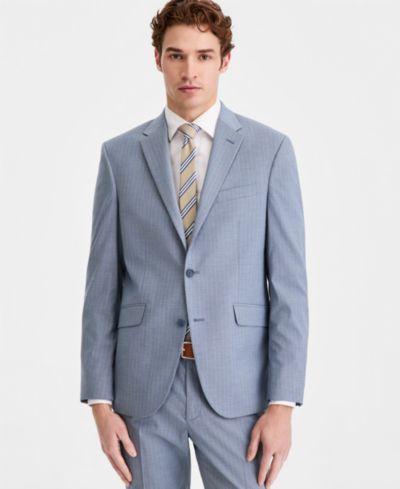 Kenneth Cole Reaction Мужской приталенный костюм Techni-Cole Pinstripe Separate Jacket