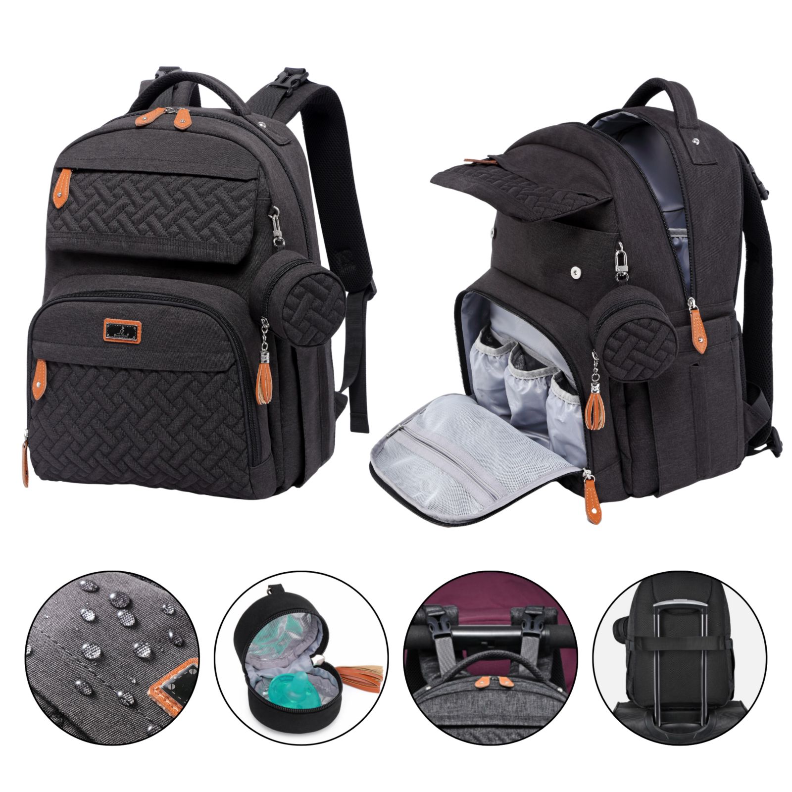 Рюкзак-сумка BabbleRoo Kids Diaper Bag с ковриком для пеленания