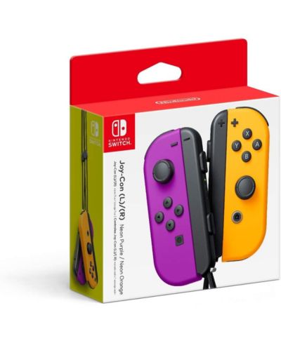 Nintendo Switch контроллер Joy-Con 2 шт. Neon Purple и Neon Orange