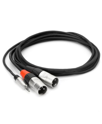 Профессиональный стерео кабель Hosa Technology 15' REAN 3.5mm TRS to Dual XLR3M 24 AWG