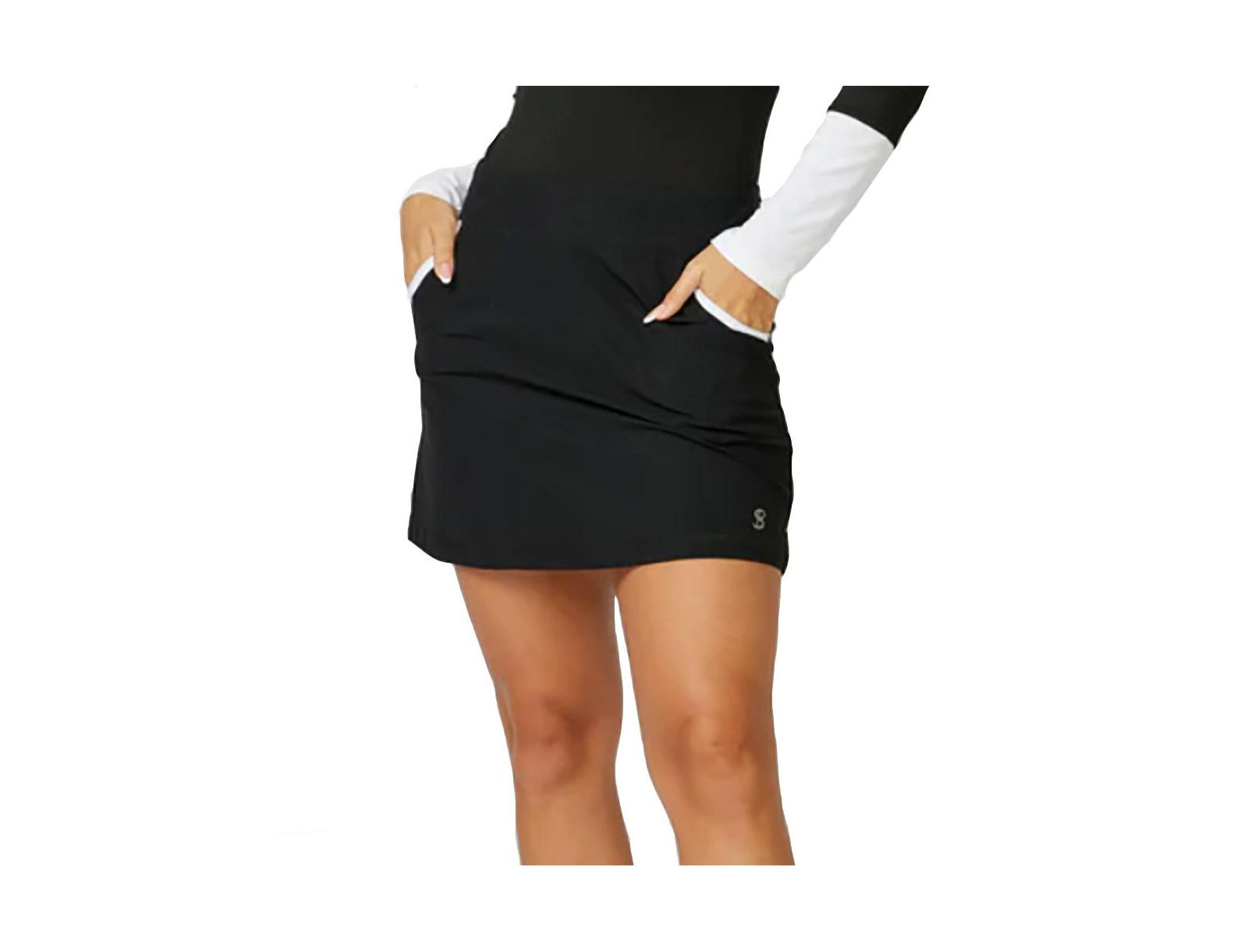 Sofibella UV Staples 16 Inch Womens Golf Skort