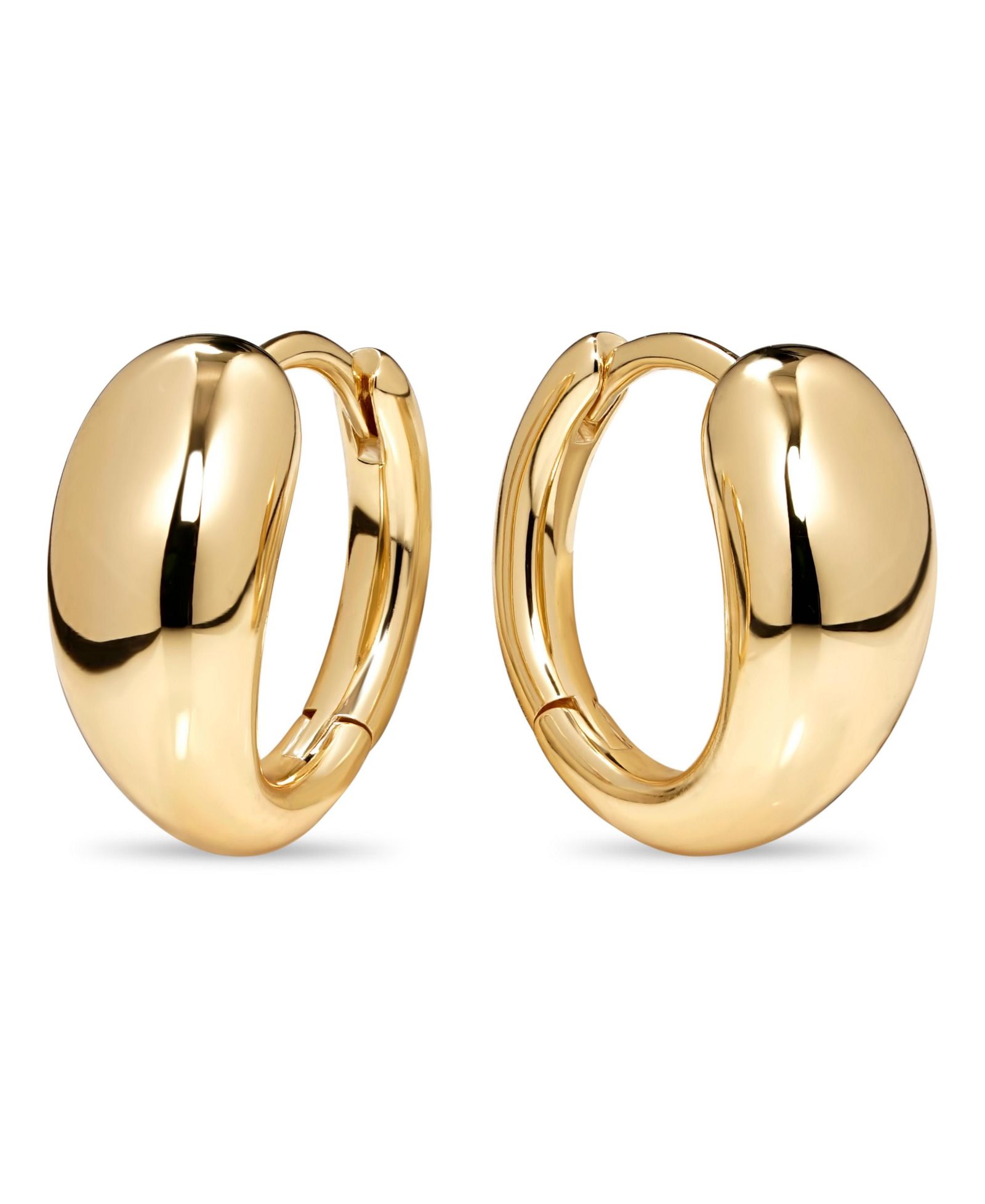 Devata Teardrop Hoop Earrings in Plated Sterling