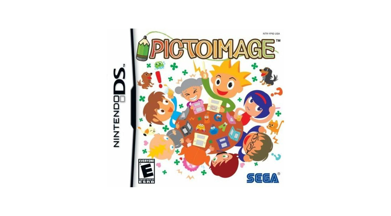 Sega Picto Image 8-Player Drawing Game Nintendo DS