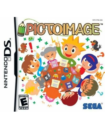 Sega Picto Image 8-Player Drawing Game Nintendo DS