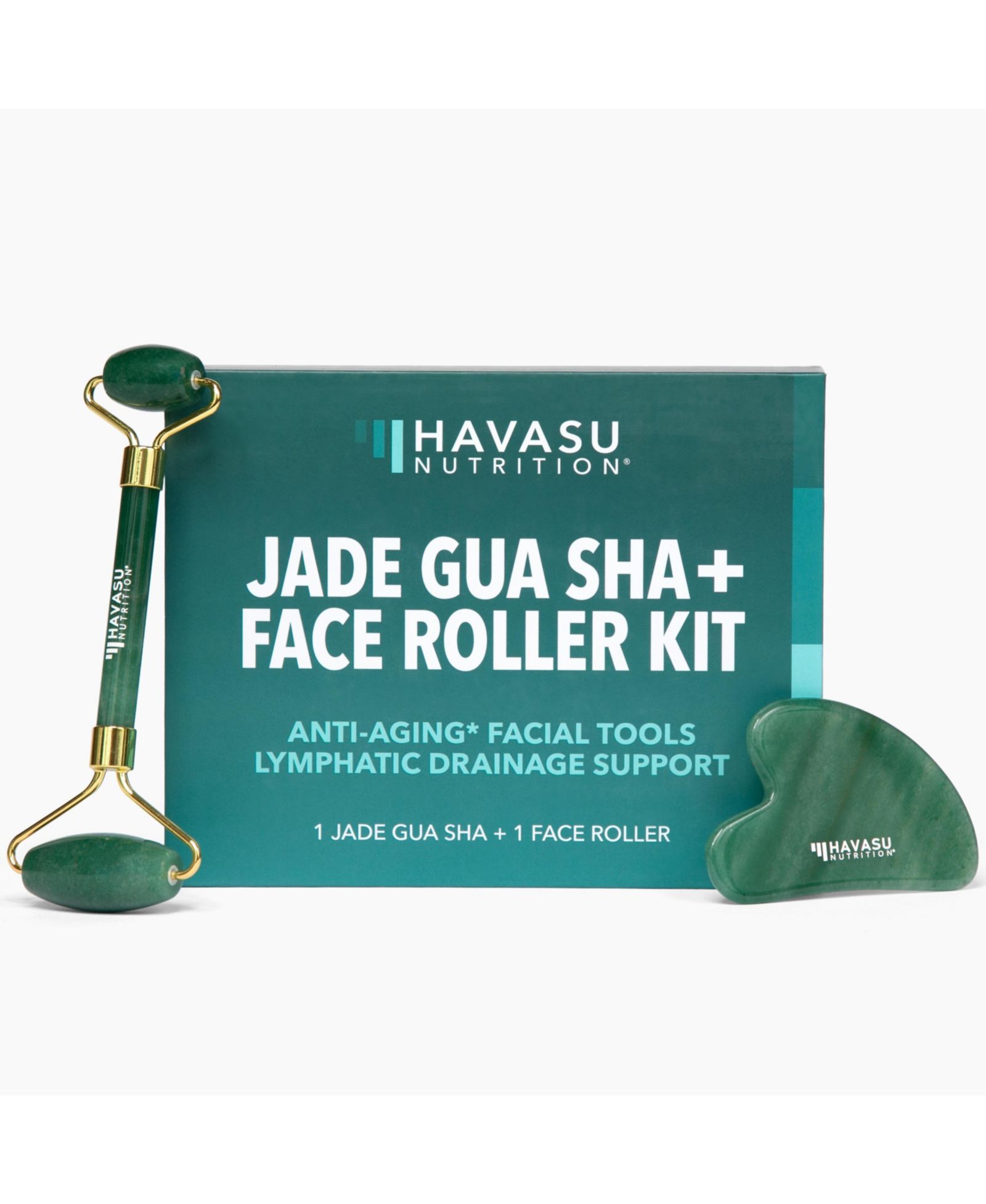 Havasu Nutrition Набор Gua Sha + Face Roller