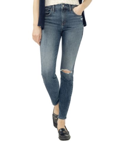 Женческие джинсы Silver Jeans Co. Avery High Rise Curvy Fit Skinny Leg