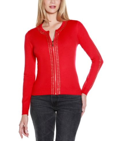 Женский кардиган Belldini Embellished Zip с коротким рукавом