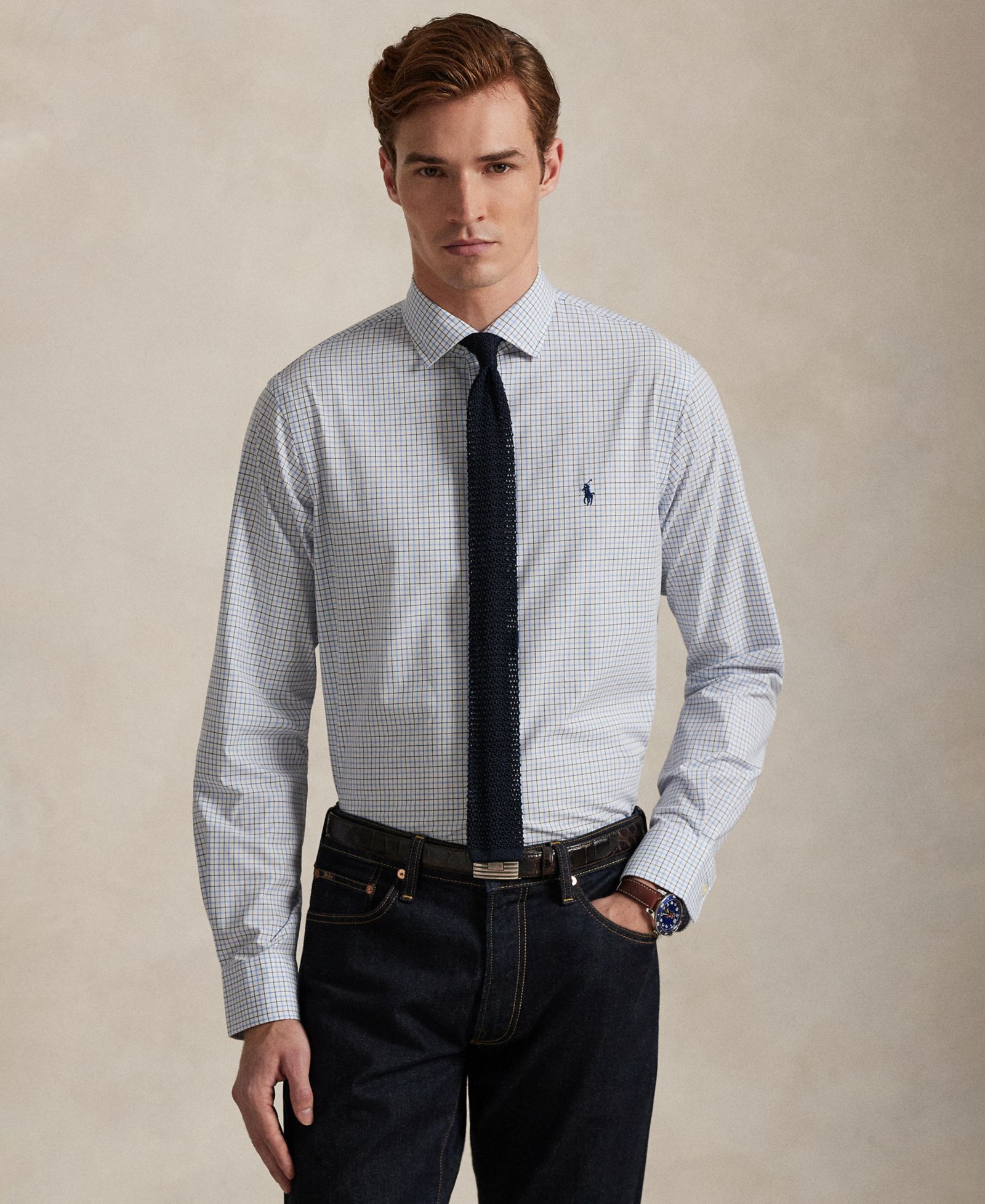 Мужская рубашка Polo Ralph Lauren Slim-Fit Stretch
