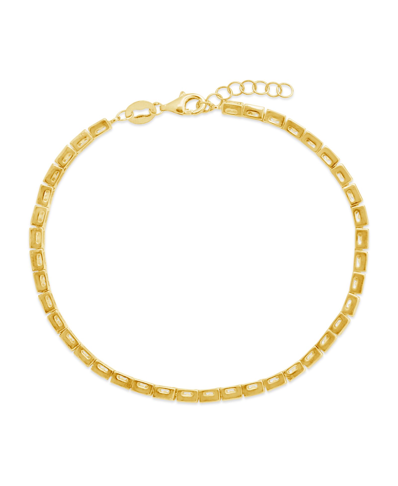Браслет Sterling Forever Christina Square Cubic Zirconia Tennis Bracelet