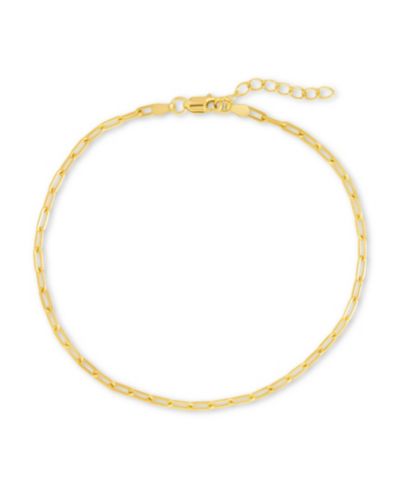 Sterling Forever Sterling Silver Dainty Paperclip Chain браслет