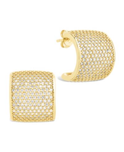 Sterling Forever Simone Cubic Zirconia Stud Earrings