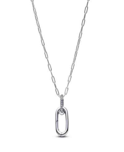 Pandora Cubic Zirconia Openable Link Pendant Necklace