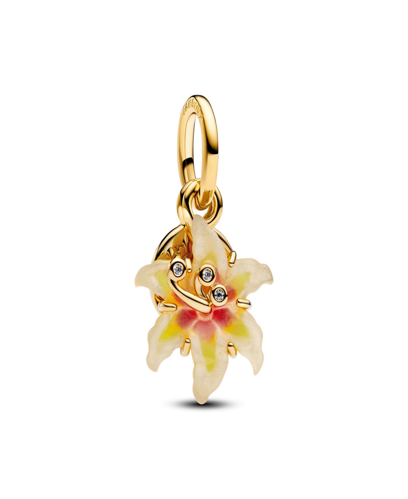 Серьги-подвески Pandora Disney Tangled Sundrop Flower Glow-in-the-dark Charms