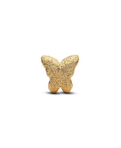Pandora Мини-шармы Butterfly с позолотой, текстурированные