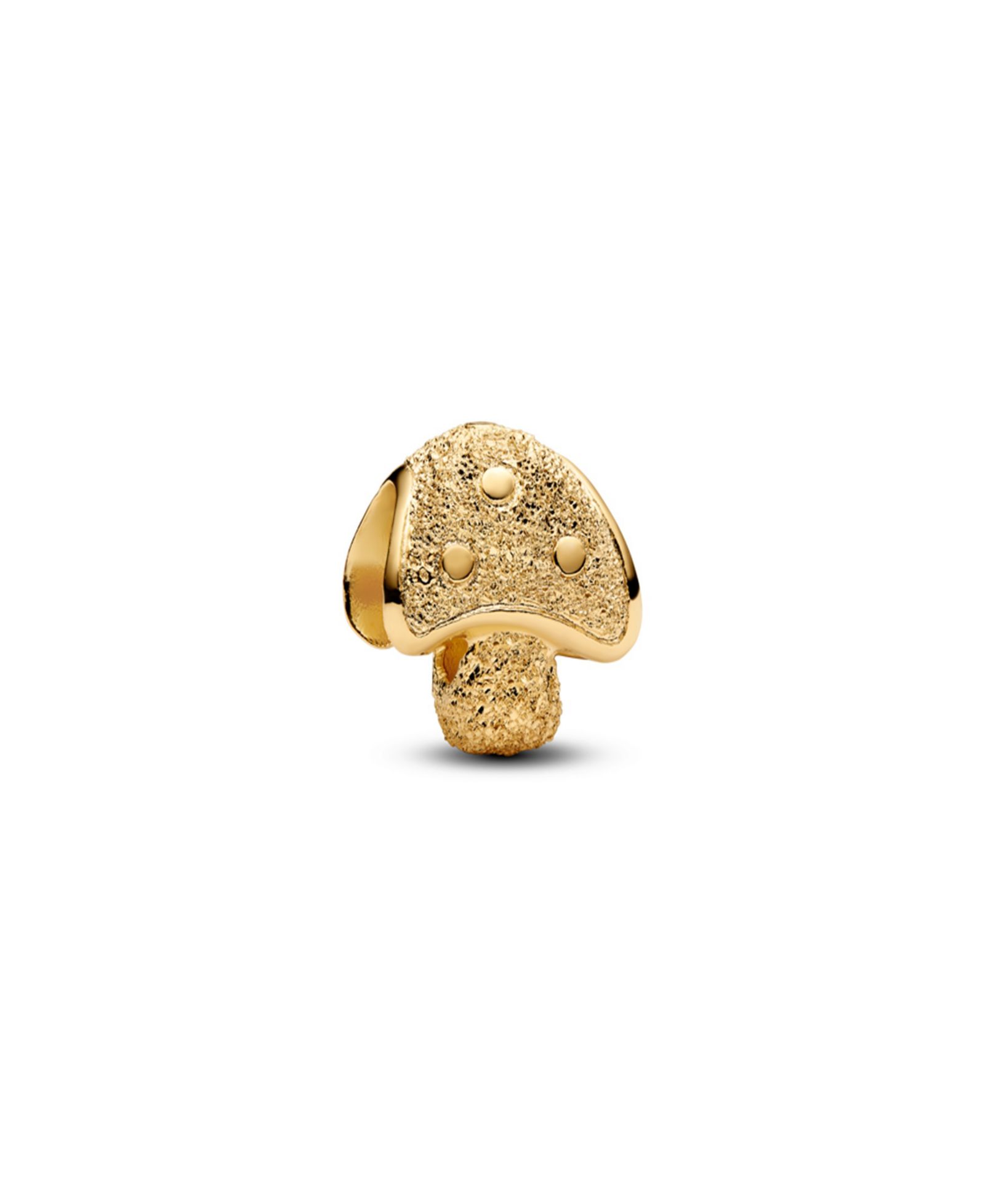 Мини-шармы Pandora Gold Tone Textured Mushroom