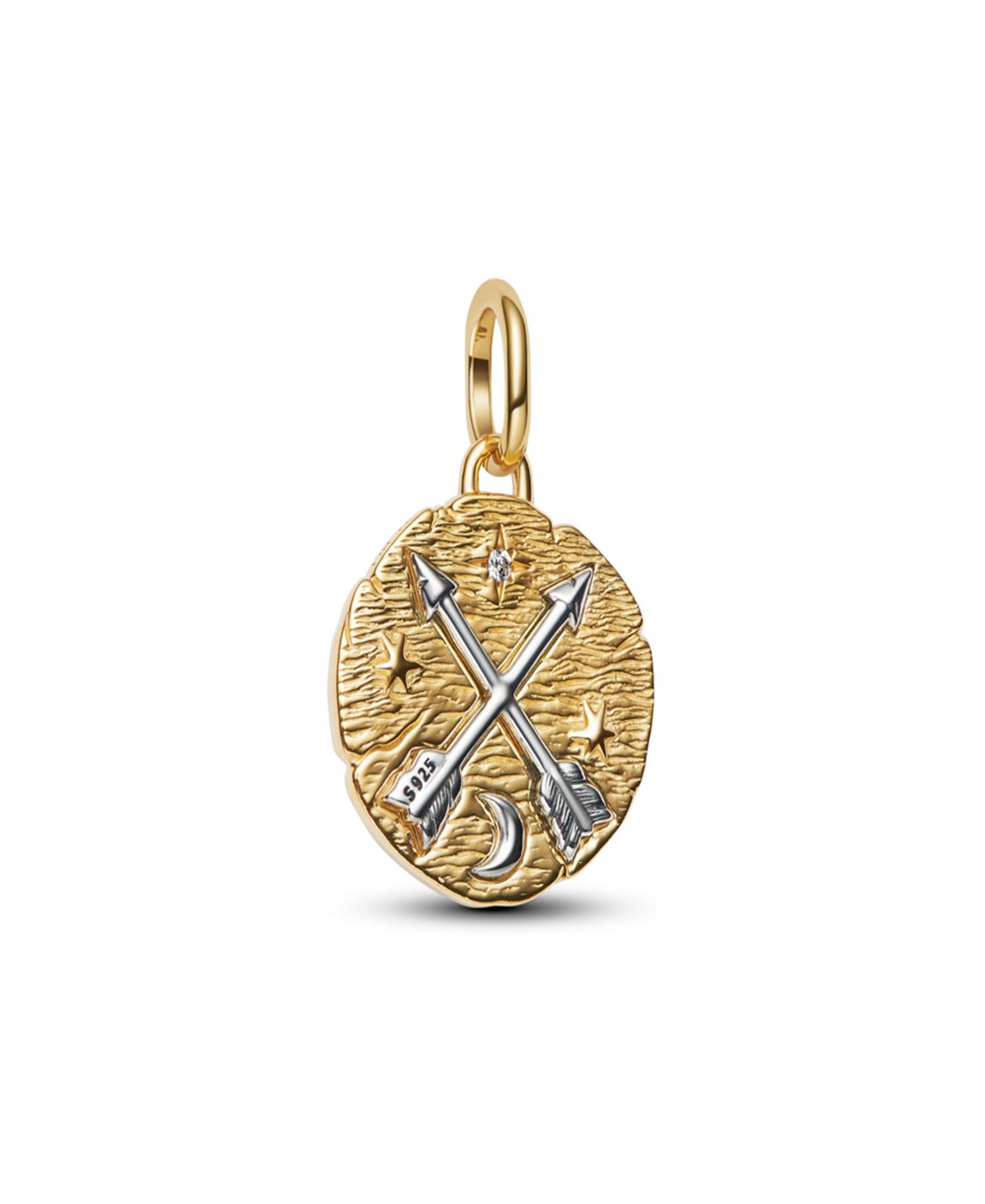 Подвески Pandora Two Tone Crossing Arrows Medallion Charms