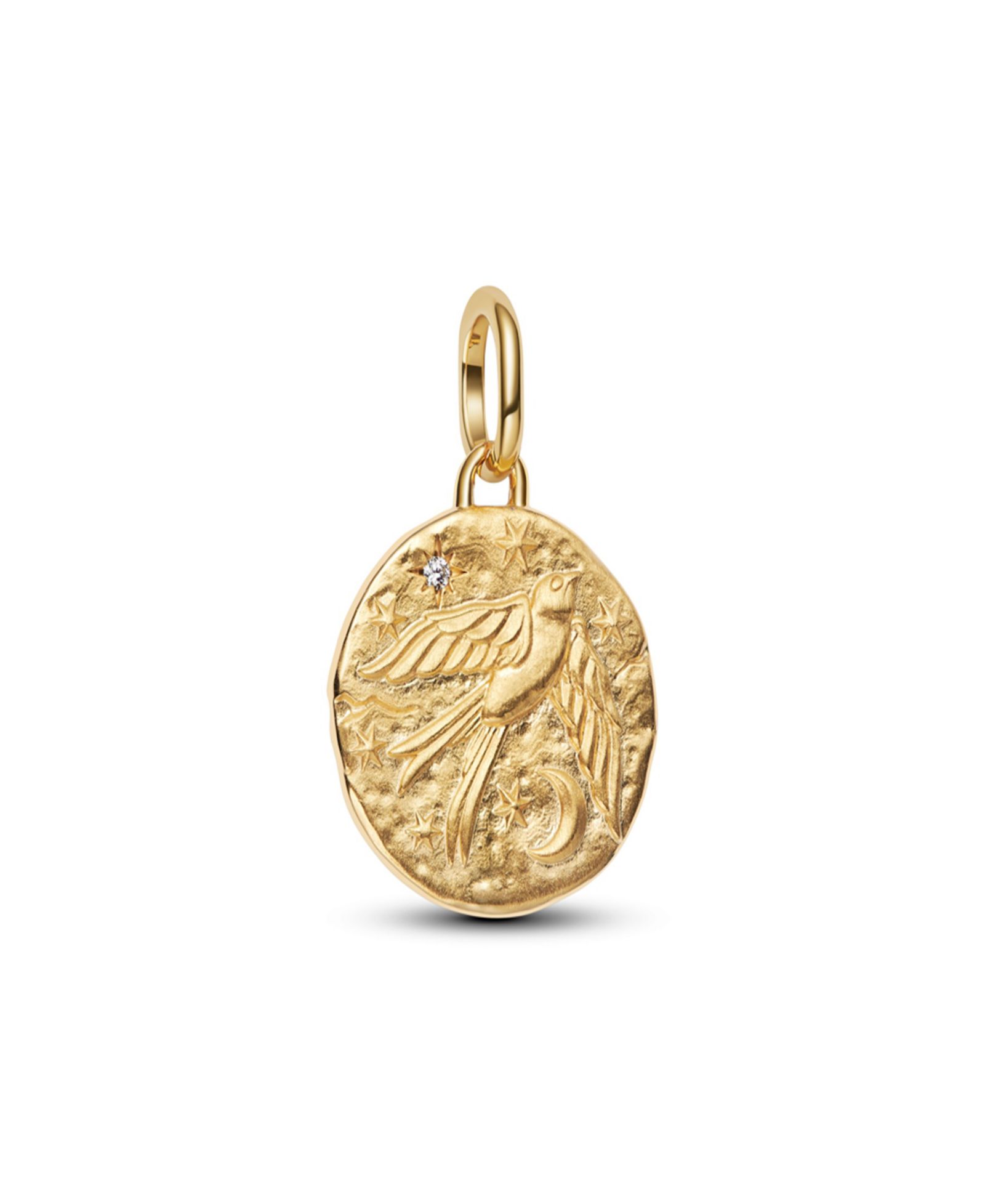 Подвески Pandora Gold Plated Swallow Medallion