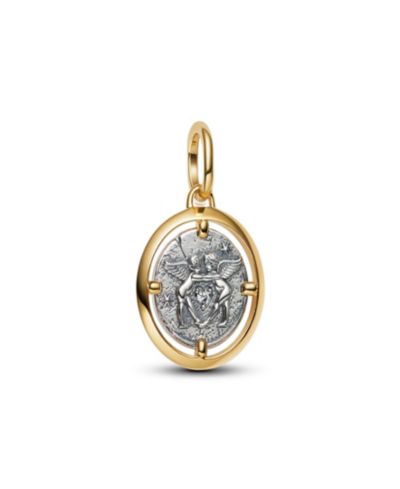 Pandora двухцветные шармы Cupids Medallion