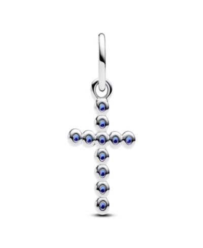 Подвески Pandora Stellar Blue Crystal Cross Dangle Charms