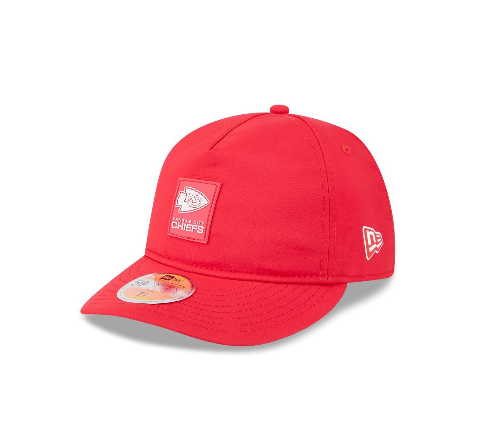 New Era Men's Red Kansas City Chiefs 2025 Sideline Retro Crown 59FIFTY Fitted Hat