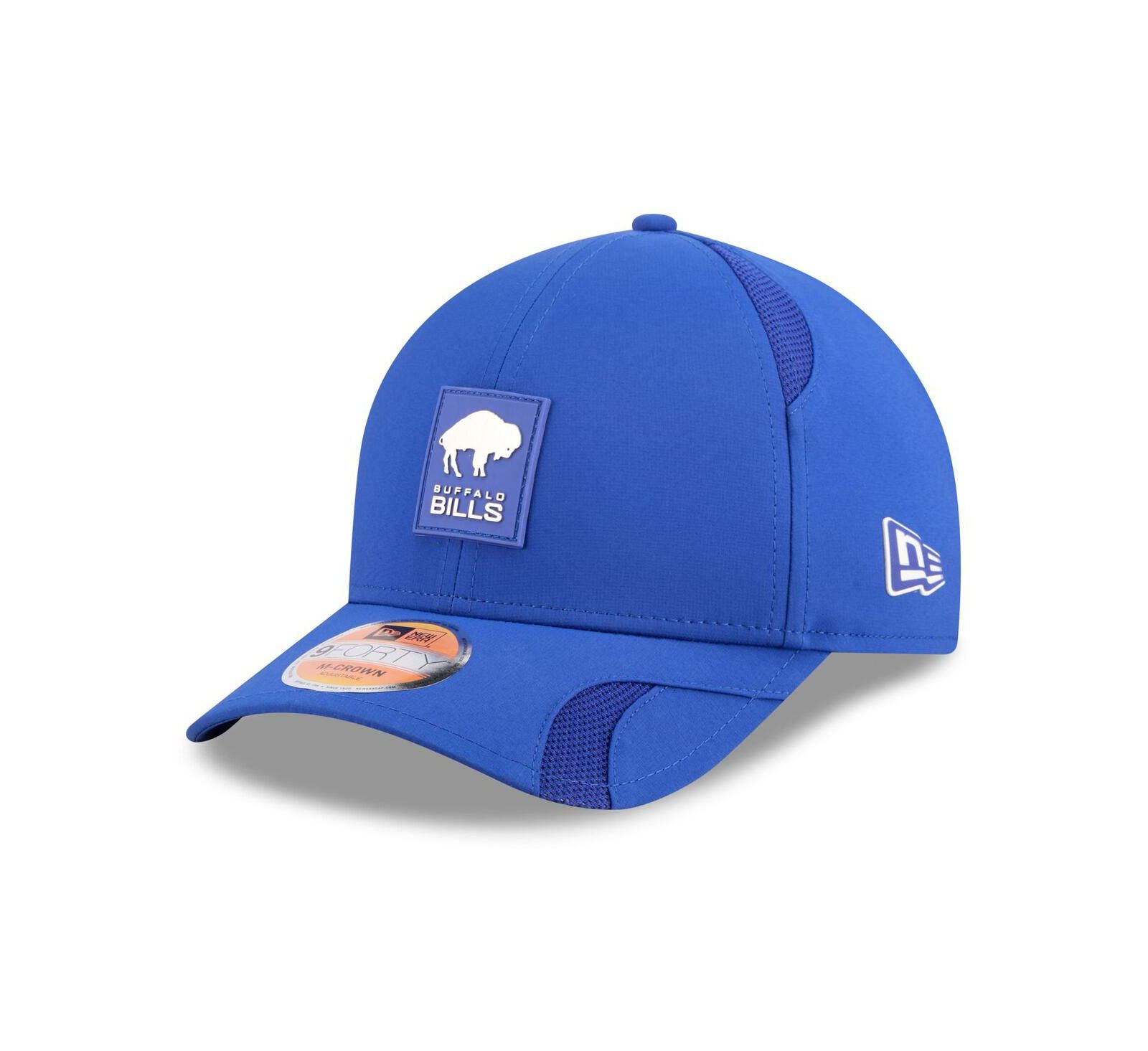 Мужская регулируемая кепка New Era Buffalo Bills 2025 Sideline Throwback M-Crown 9FORTY, королевский синий