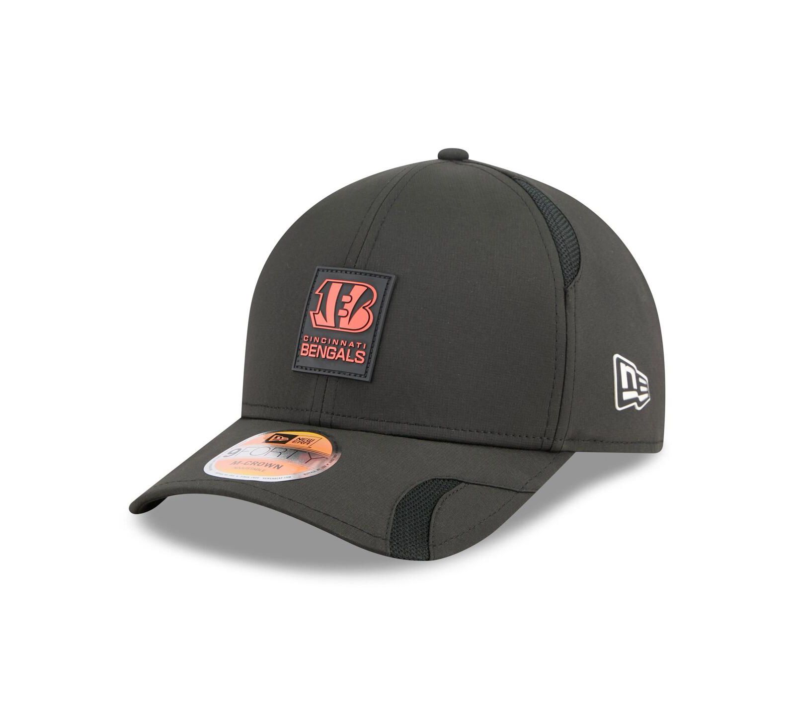 Мужская кепка New Era Cincinnati Bengals 2025 Sideline M-Crown 9FORTY Adjustable